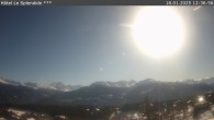 Archiv Foto Webcam Crans Montana: Hotel Le Splendide 11:00