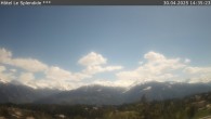 Archiv Foto Webcam Crans Montana: Hotel Le Splendide 13:00