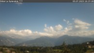 Archiv Foto Webcam Crans Montana: Hotel Le Splendide 17:00