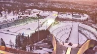 Archiv Foto Webcam Oslo Holmenkollen: Skisprungschanze und Stadion für Biathlon und Langlauf 07:00