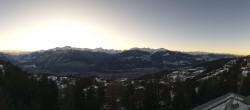 Archiv Foto Webcam Crans Montana: Panoramablick Höhenklinik 07:00