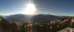 Archiv Foto Webcam Crans Montana: Panoramablick Höhenklinik 09:00