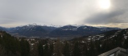 Archiv Foto Webcam Crans Montana: Panoramablick Höhenklinik 13:00