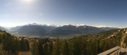 Archiv Foto Webcam Crans Montana: Panoramablick Höhenklinik 09:00