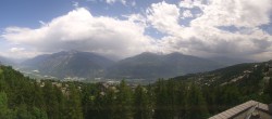 Archiv Foto Webcam Crans Montana: Panoramablick Höhenklinik 13:00