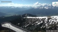 Archiv Foto Webcam Schmittenhöhe: Blick vom Gipfel 09:00