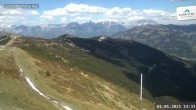 Archiv Foto Webcam Schmittenhöhe: Blick vom Gipfel 13:00