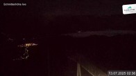 Archiv Foto Webcam Schmittenhöhe: Blick vom Gipfel 01:00