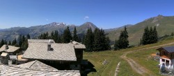 Archiv Foto Webcam La Rosiere - Chalet Le Planica 13:00