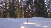 Archiv Foto Webcam Schneemessstation im Skigebiet Cooper Hill 07:00