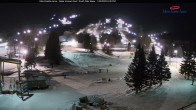 Archiv Foto Webcam Blick auf die Talstation des Mont Sainte Anne 18:00