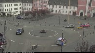 Archiv Foto Webcam Blick auf den Hahnplatz in Prüm mit der Basilika und der Abtei 08:00