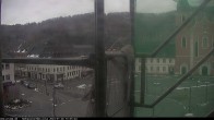 Archiv Foto Webcam Blick auf den Hahnplatz in Prüm mit der Basilika und der Abtei 10:00