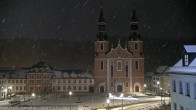 Archiv Foto Webcam Blick auf den Hahnplatz in Prüm mit der Basilika und der Abtei 00:00