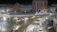 Archiv Foto Webcam Blick auf den Hahnplatz in Prüm mit der Basilika und der Abtei 04:00