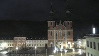 Archiv Foto Webcam Blick auf den Hahnplatz in Prüm mit der Basilika und der Abtei 03:00