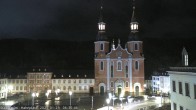 Archiv Foto Webcam Blick auf den Hahnplatz in Prüm mit der Basilika und der Abtei 05:00