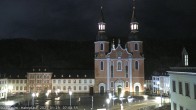 Archiv Foto Webcam Blick auf den Hahnplatz in Prüm mit der Basilika und der Abtei 06:00