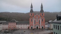 Archiv Foto Webcam Blick auf den Hahnplatz in Prüm mit der Basilika und der Abtei 07:00