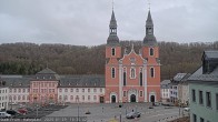 Archiv Foto Webcam Blick auf den Hahnplatz in Prüm mit der Basilika und der Abtei 15:00