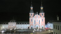 Archiv Foto Webcam Blick auf den Hahnplatz in Prüm mit der Basilika und der Abtei 17:00