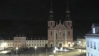 Archiv Foto Webcam Blick auf den Hahnplatz in Prüm mit der Basilika und der Abtei 23:00