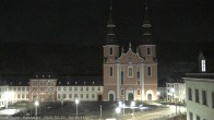 Archiv Foto Webcam Blick auf den Hahnplatz in Prüm mit der Basilika und der Abtei 03:00