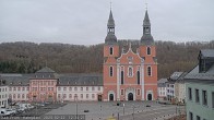 Archiv Foto Webcam Blick auf den Hahnplatz in Prüm mit der Basilika und der Abtei 11:00