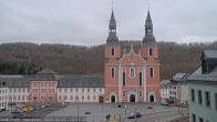 Archiv Foto Webcam Blick auf den Hahnplatz in Prüm mit der Basilika und der Abtei 13:00