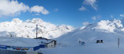 Archiv Foto Webcam Blick von der Tanatzhöhi im Skigebiet Splügen 17:00
