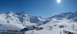 Archiv Foto Webcam Blick von der Tanatzhöhi im Skigebiet Splügen 11:00