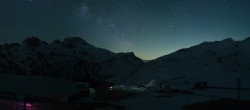 Archiv Foto Webcam Blick von der Tanatzhöhi im Skigebiet Splügen 01:00