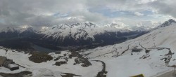 Archiv Foto Webcam Corviglia St. Moritz: Panorama Piz Nair 17:00