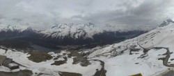 Archiv Foto Webcam Corviglia St. Moritz: Panorama Piz Nair 17:00