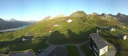 Archiv Foto Webcam Corviglia St. Moritz: Panorama Piz Nair 05:00