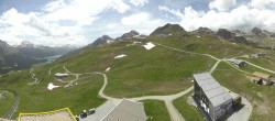 Archiv Foto Webcam Corviglia St. Moritz: Panorama Piz Nair 13:00