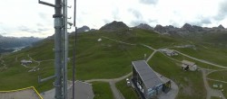 Archiv Foto Webcam Corviglia St. Moritz: Panorama Piz Nair 19:00