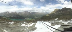 Archiv Foto Webcam Corvatsch: Panorama Murtel 13:00