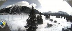 Archiv Foto Webcam Samedan: Loipe und Golfplatz 11:00