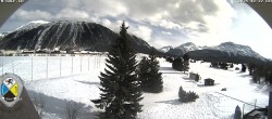 Archiv Foto Webcam Samedan: Loipe und Golfplatz 13:00