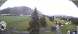 Archiv Foto Webcam Samedan: Loipe und Golfplatz 19:00