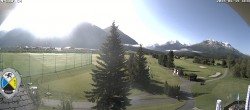 Archiv Foto Webcam Samedan: Loipe und Golfplatz 07:00