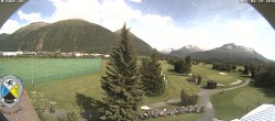 Archiv Foto Webcam Samedan: Loipe und Golfplatz 15:00