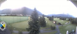 Archiv Foto Webcam Samedan: Loipe und Golfplatz 05:00