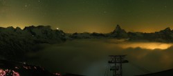 Archiv Foto Webcam Rothorn Zermatt mit Monte Rosa Massiv 20:00