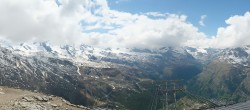 Archiv Foto Webcam Rothorn Zermatt mit Monte Rosa Massiv 08:00