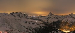 Archived image Webcam Rothorn Zermatt with Monte Rosa 00:00