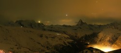 Archiv Foto Webcam Rothorn Zermatt mit Monte Rosa Massiv 02:00