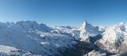 Archiv Foto Webcam Rothorn Zermatt mit Monte Rosa Massiv 10:00
