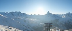 Archiv Foto Webcam Rothorn Zermatt mit Monte Rosa Massiv 16:00